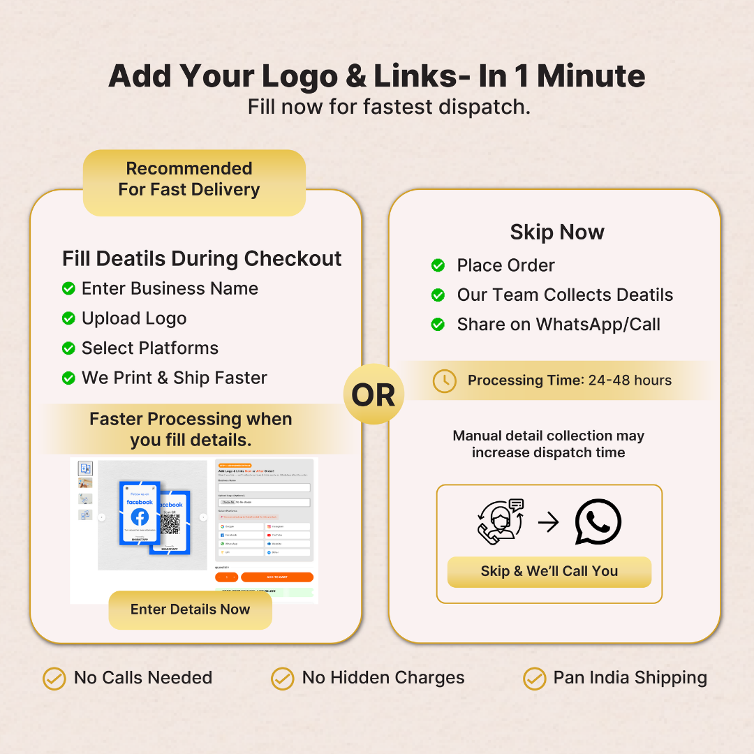 Facebook Social Media NFC Enabled QR Card