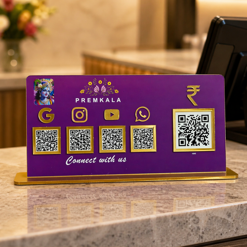 5 QR NFC Enabled Smart Standee