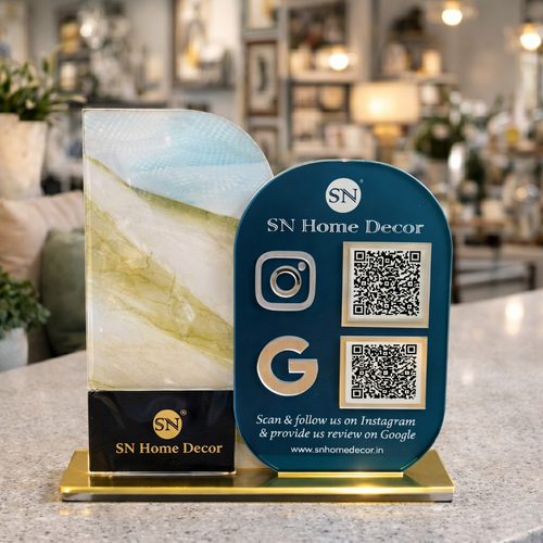 2 QR NFC Enabled Standee for Home Decor Store