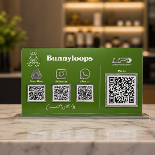 4 QR NFC Enabled  Payment Standee