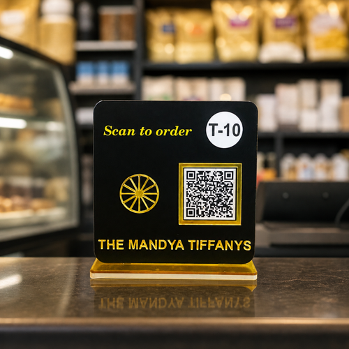 1 QR NFC Enabled Tabletop Standee for Restaurant / Cafe - Digital Menu