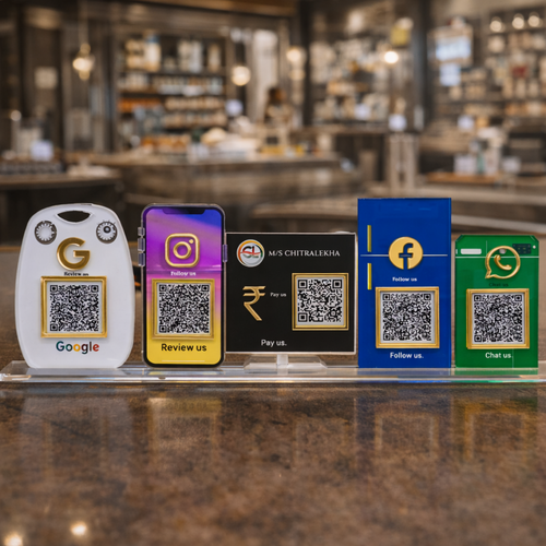 5 Qr NFC Enabled Custumize Standee For Electronics