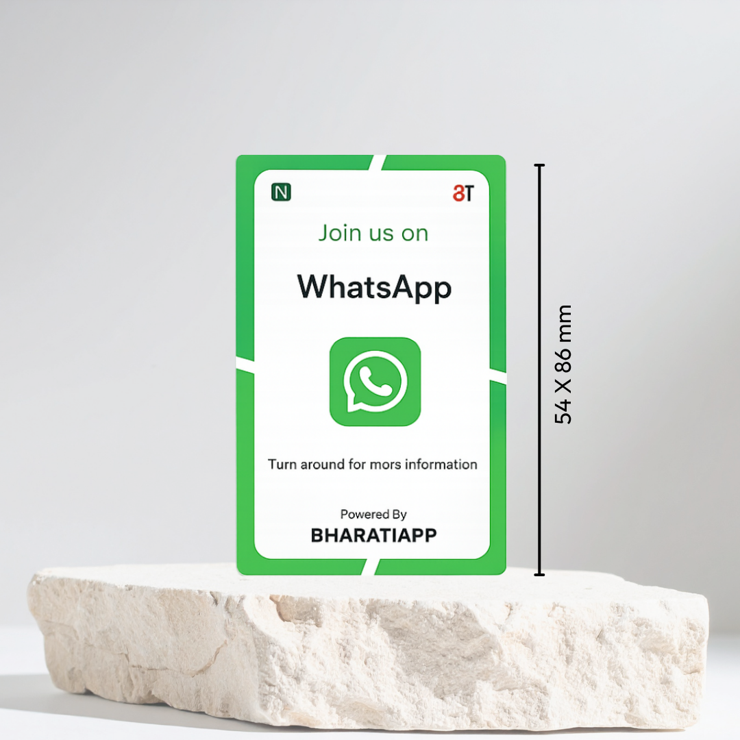 NFC Enabled Whatsapp Digital Card