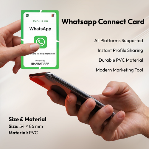 NFC Enabled Whatsapp Digital Card