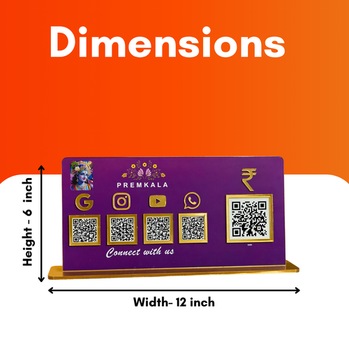 5 QR NFC Enabled Smart Standee