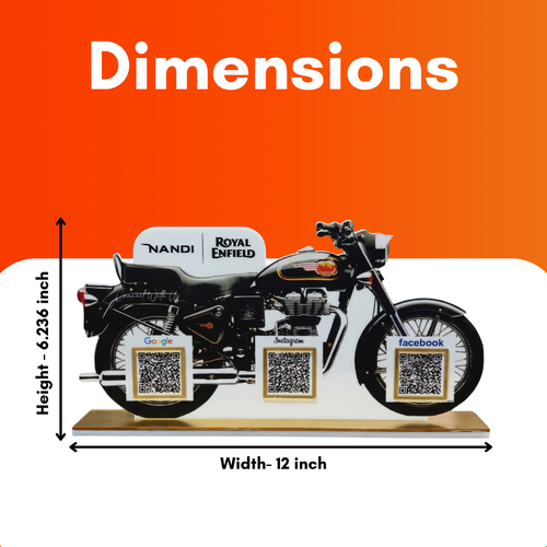 3 QR NFC Enabled Bullet Shape Standee
