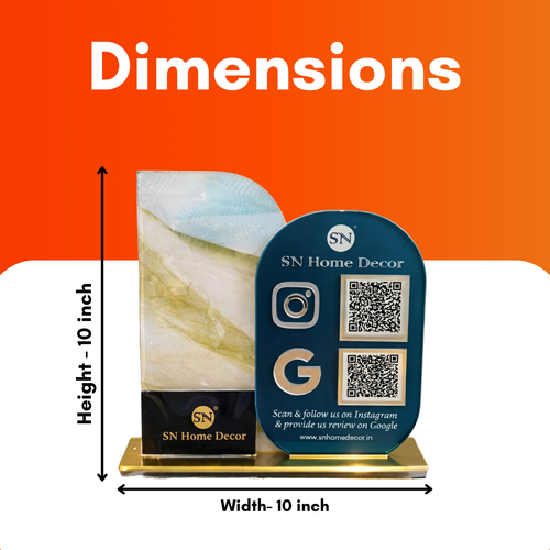 2 QR NFC Enabled Standee for Home Decor Store