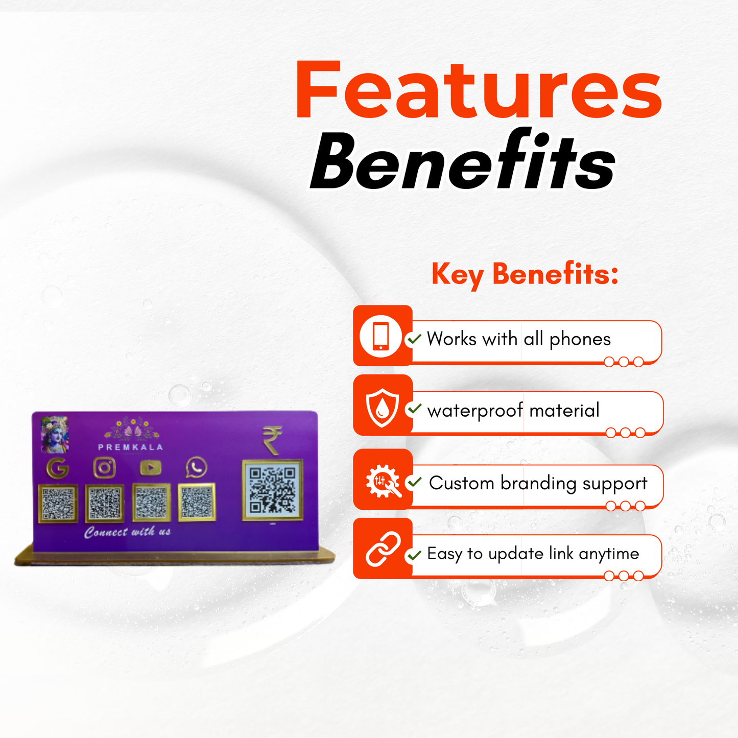 5 QR NFC Enabled Smart Standee