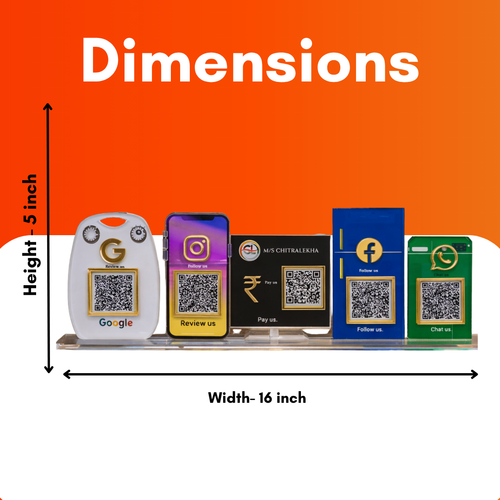 5 Qr NFC Enabled Custumize Standee For Electronics