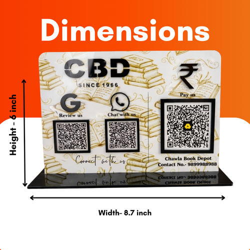 3 QR NFC Enabled Book Store Standee