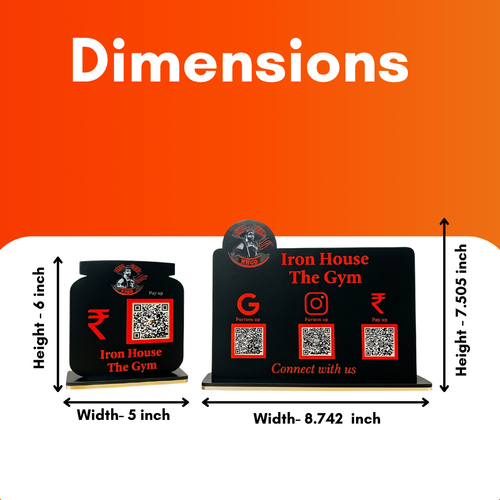Black Premium NFC Enabled Bundle Standee 1 set of 2 standee
