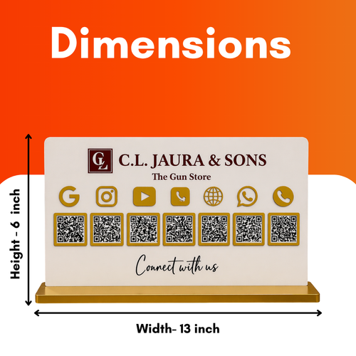 7 QR NFC Enabled Smart Premium Standee