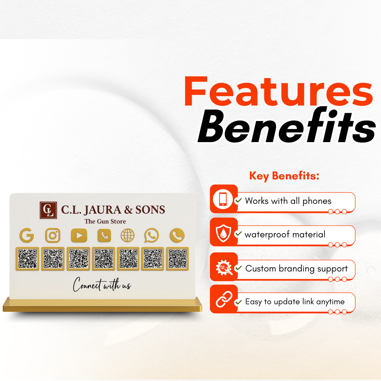 7 QR NFC Enabled Smart Premium Standee