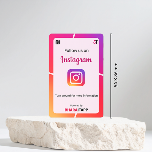 Instagram Social Media NFC Enabled Card