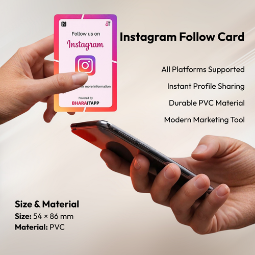 Instagram Social Media NFC Enabled Card