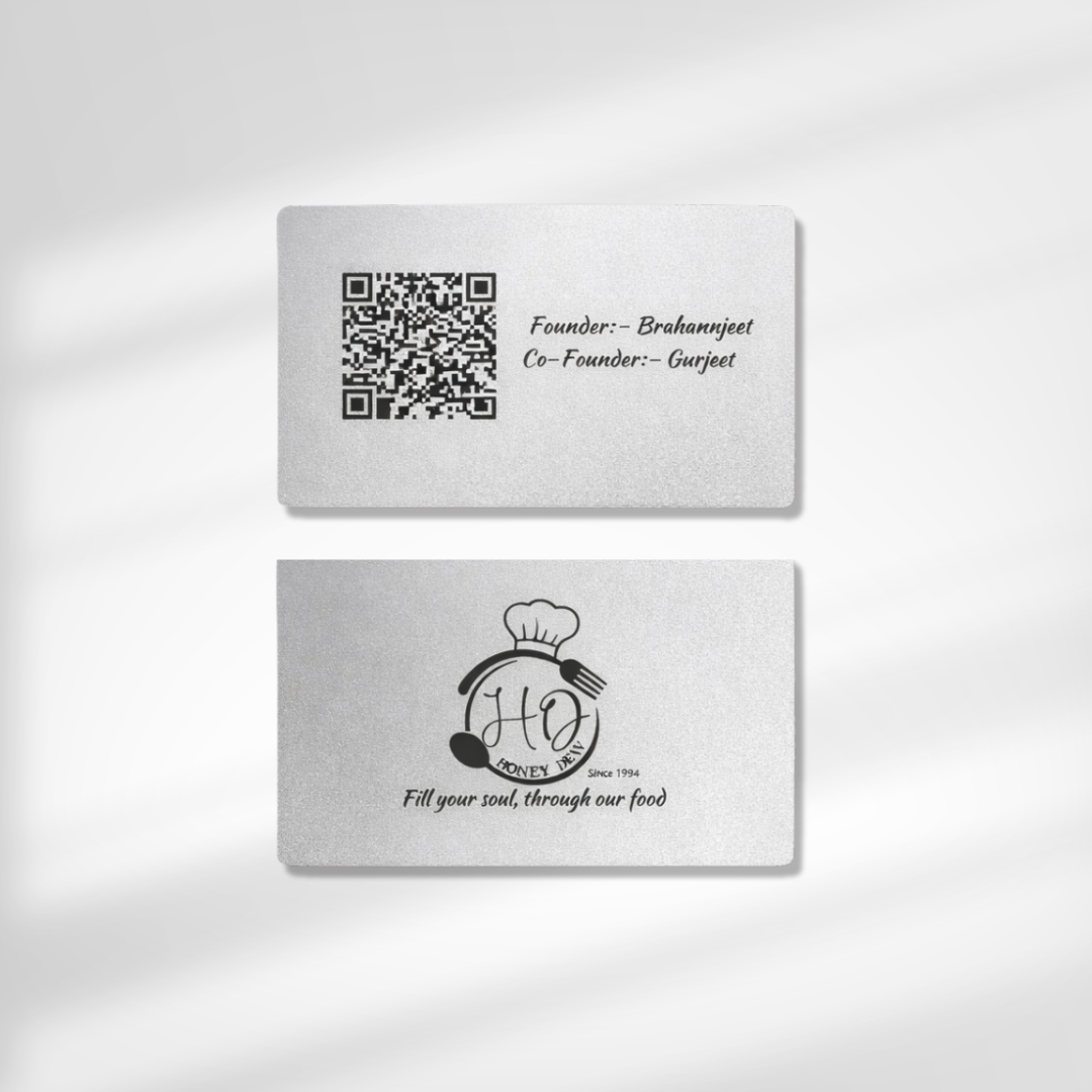 Silver Metal NFC Enabled Card