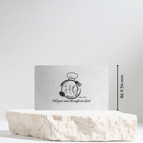 Silver Metal NFC Enabled Card