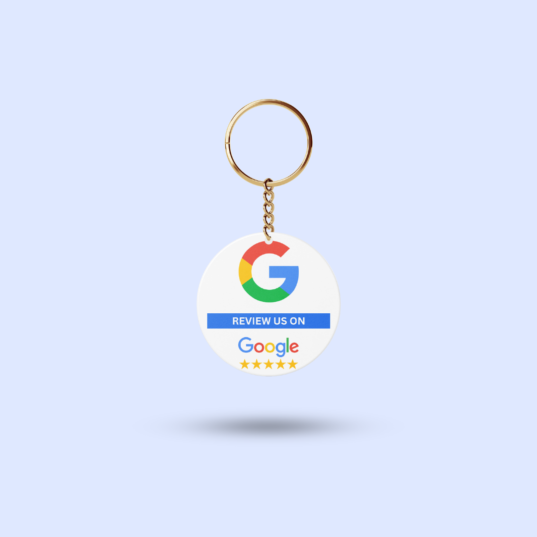 NFC Enabled Review Keychain Duo Pack (2 pcs)