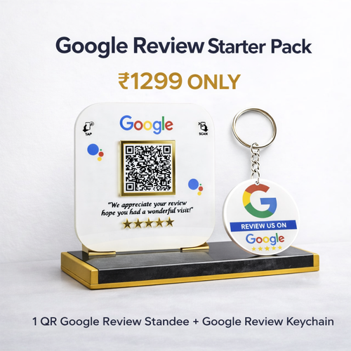 NFC Enabled Google Review Starter Table Pack