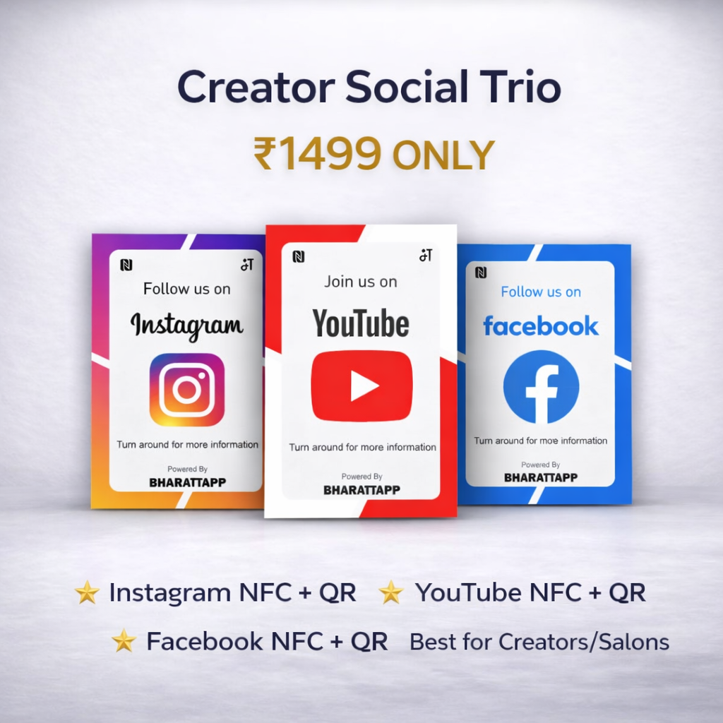 NFC Enabled Creator Social Trio Pack