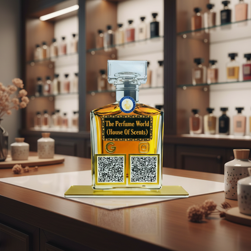 2 QR NFC Enabled Bottle Shape Standee for Perfume Attar & Cosmetic Store