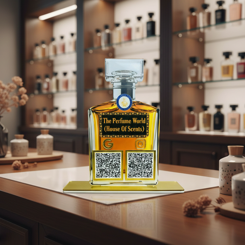 2 QR NFC Enabled Bottle Shape Standee for Perfume Attar & Cosmetic Store