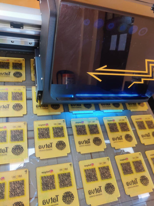 Bulk QR code standee printing and custom NFC product manufacturing in India