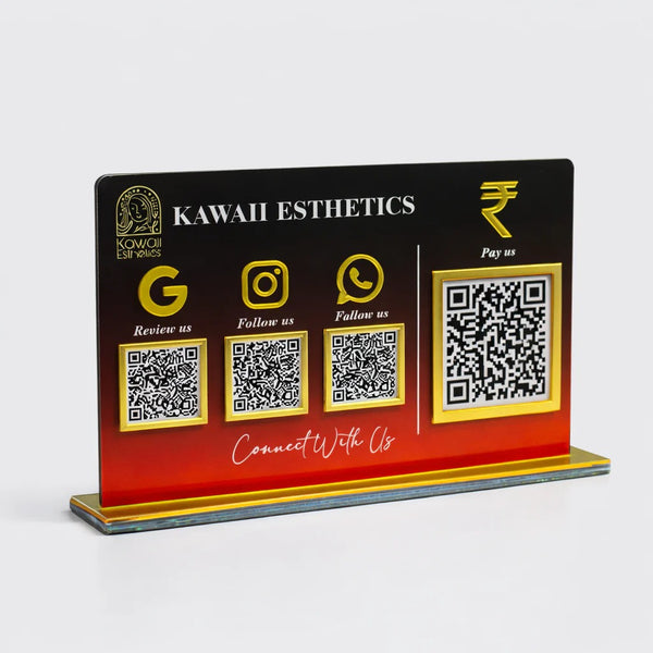 4 QR Standees