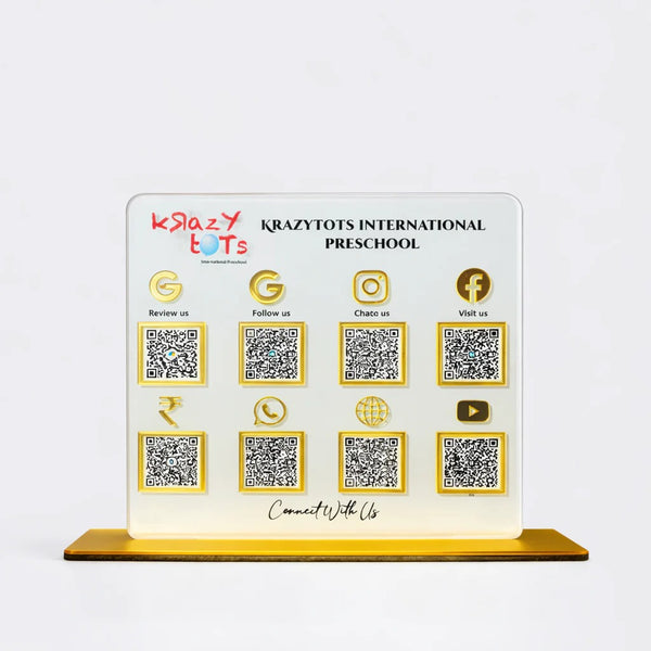 8 QR Standees