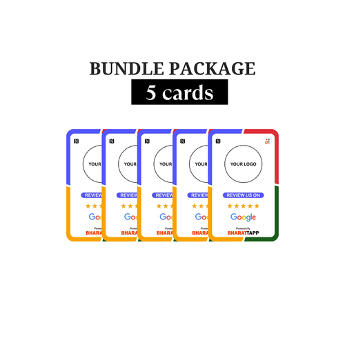 5 Google Review NFC Enabled Card Bundle