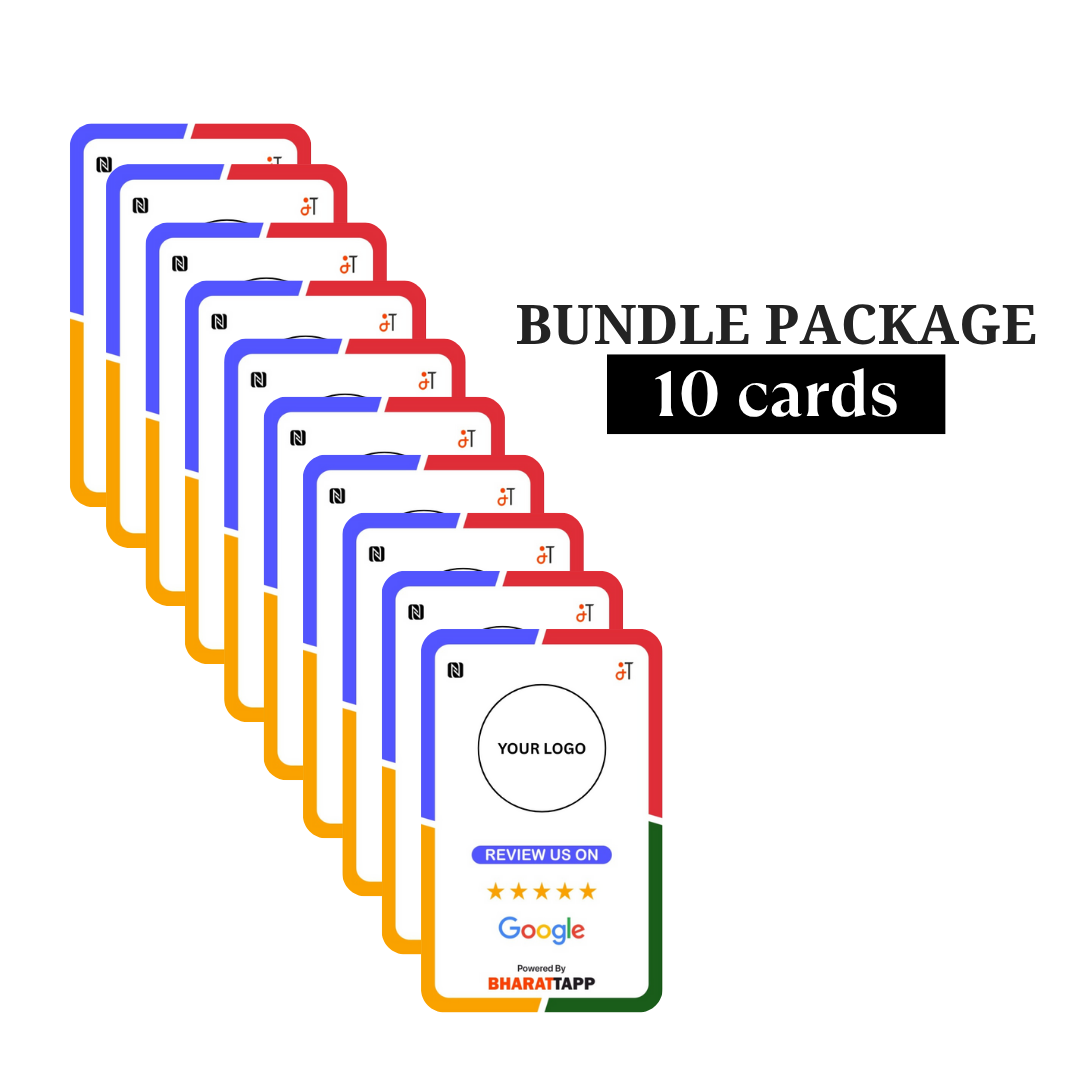 10 Google Review NFC Enabled Card Bundle